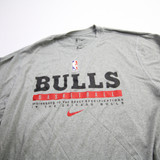 Chicago Bulls Nike NBA Authentics Long Sleeve Shirt Men's Used XLT TOPS-163611