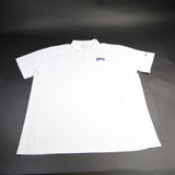 TCU Horned Frogs Nike Golf Dri-Fit Polo Men's White Used 3XL-TOPS-162329