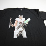 Atlanta Falcons Next Level Short Sleeve Shirt Men's Black Used 3XL-TOPS-167189