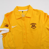 Minnesota Golden Gophers Nike Dri-Fit Polo Women's Gold New with Tags XS TOPS-167338