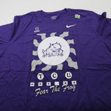 TCU Horned Frogs Nike Short Sleeve Shirt Men's New with Tags XXL TOPS-167373