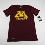 Minnesota Golden Gophers Nike Dri-Fit Short Sleeve Shirt Men's Maroon New S-TOPS-167375
