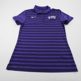 TCU Horned Frogs Nike Dri-Fit Polo Women's Purple Used S TOPS-167528