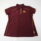 Minnesota Golden Gophers Nike Dri-Fit Polo Women's Maroon Used L-TOPS-167559