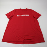 Rutgers Scarlet Knights adidas Short Sleeve Shirt Men's Red New 2XL-TOPS-167628
