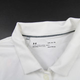 Under Armour HeatGear Polo Women's White New with Tags L TOPS-167661