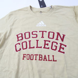Boston College Eagles adidas Short Sleeve Shirt Men's Gold New XS-TOPS-167759