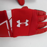 Under Armour Gloves - Lineman Men's Red New with Tags 3XL-EQPT-006205