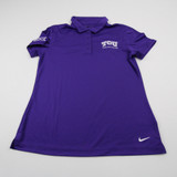TCU Horned Frogs Nike Dri-Fit Polo Women's Purple Used S TOPS-167861