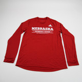 Nebraska Cornhuskers adidas Long Sleeve Shirt Men's Red Used S TOPS-168140