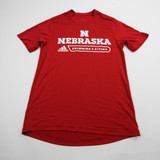 Nebraska Cornhuskers adidas Short Sleeve Shirt Men's Multiple Sizes TOPS-168224