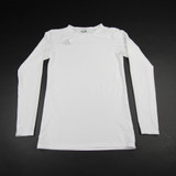 adidas Long Sleeve Shirt Men's White Used L-TOPS-168236