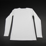 adidas Long Sleeve Shirt Men's White Used L-TOPS-168236