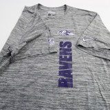 Baltimore Ravens Nike NFL On Field Short Sleeve Shirt Men's Gray/Heather Used XL-TOPS-167326