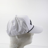 Unbranded Snap-Back Hat Unisex White Used OSFM HATS-015214