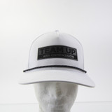Pacific Headwear Snap-Back Hat Unisex White Used OSFM HATS-015215