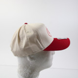 Otto Snap-Back Hat Unisex Beige/Red New with Tags OSFM-HATS-015430