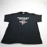 Atlanta Falcons Port & Company Short Sleeve Shirt Men's Black Used XXL TOPS-168364
