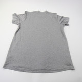 Kansas Jayhawks adidas Short Sleeve Shirt Men's Gray Used L TOPS-168408
