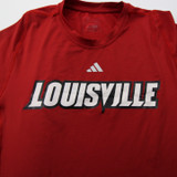 Louisville Cardinals adidas Short Sleeve Shirt Men's Red Used M-TOPS-168679