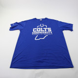 Indianapolis Colts Port & Company Short Sleeve Shirt Men's Blue Used XL TOPS-168634