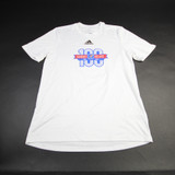 Kansas Jayhawks adidas Short Sleeve Shirt Men's White Used S TOPS-168406