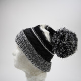 Sport-Tek Winter Hat Unisex Black/White Used OSFM-HATS-015466