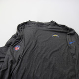 Los Angeles Chargers Nike NFL On Field Nike Tee Long Sleeve Shirt Men's Used Gray 3XLT-TOPS-169086