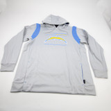 Los Angeles Chargers Nike NFL On Field Dri-Fit Sweatshirt Men's Gray New 2XLT-TOPS-169336