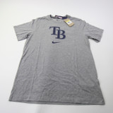 Tampa Bay Rays Nike MLB Authentic Short Sleeve Shirt Men's Gray New S-TOPS-169186