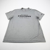 Atlanta Falcons Nike NFL On Field Short Sleeve Shirt Men's Gray Used XL TOPS-169496