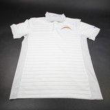 Los Angeles Chargers Nike NFL On Field Polo Men's White Used Multiple Sizes TOPS-169053