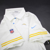 Los Angeles Chargers Nike NFL On Field Dri-Fit Polo Women's White Used L-TOPS-169375