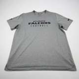 Atlanta Falcons Nike NFL On Field Dri-Fit Short Sleeve Shirt Men's Gray Used L TOPS-169638
