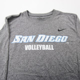 San Diego Toreros Nike Dri-Fit Long Sleeve Shirt Women's Gray New L-TOPS-169780