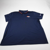 Denver Broncos Nike NFL On Field Polo Men's Navy Used 4XL-TOPS-169969