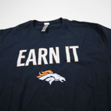 Denver Broncos Next Level Short Sleeve Shirt Men's Navy Used L-TOPS-169976