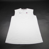 Nike NFL On Field Dri-Fit Sleeveless Shirt Men's White Used XL-TOPS-168801
