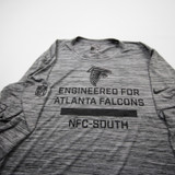 Atlanta Falcons Nike NFL On Field Nike Tee Long Sleeve Shirt Men's Gray Used XL TOPS-170289