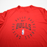 Chicago Bulls Nike NBA Authentics Short Sleeve Shirt Men's Red Used XLT TOPS-170257