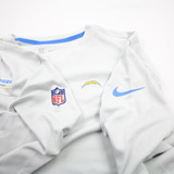 Los Angeles Chargers Nike Dri-Fit Long Sleeve Shirt Men's Light Gray Used 4XL TOPS-170143