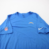 Los Angeles Chargers Nike Dri-Fit Short Sleeve Shirt Men's Blue Used-TOPS-170364