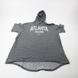 Atlanta Falcons Nike NFL On Field Nike Tee Short Sleeve Shirt Men's Gray Used 2XL-TOPS-170404