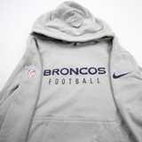 Denver Broncos Nike NFL On Field Sweatshirt Men's Gray Used 3XL-TOPS-170149