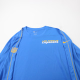 Los Angeles Angels Nike Dri-Fit Long Sleeve Shirt Men's Blue New 2XL-TOPS-170395