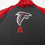 Atlanta Falcons WSI Sports Short Sleeve Shirt Men's Dark Gray/Red Used 2XL-TOPS-170405
