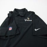 Minnesota Vikings Nike NFL On Field Dri-Fit Polo Men's Black Used XL TOPS-170344