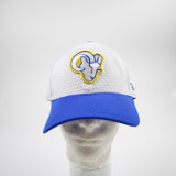 LA Rams New Era 39thirty Fitted Hat Unisex White Used LXL HATS-015770