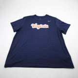 Virginia Cavaliers Nike Dri-Fit Short Sleeve Shirt Men's Navy Used 3XL TOPS-170589