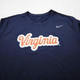 Virginia Cavaliers Nike Dri-Fit Short Sleeve Shirt Men's Navy Used 3XL TOPS-170589